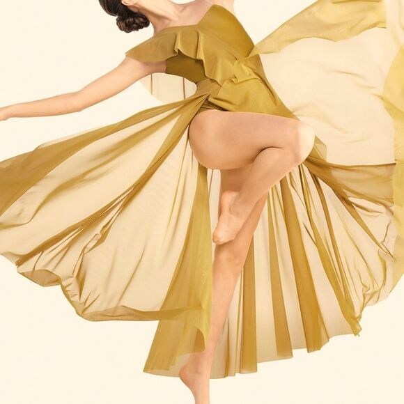 Revolution Tenth House dance costume SET YOURSELF FREE RC23920 gold yellow LA - Picture 1 of 12